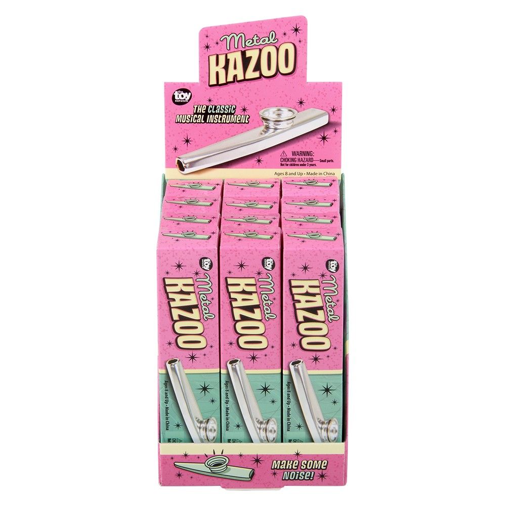 144 pieces 4.75" Metal Kazoo - Store