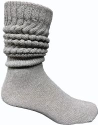 12 Wholesale Yacht & Smith Men's Cotton Extra Heavy Slouch Socks, Boot Sock