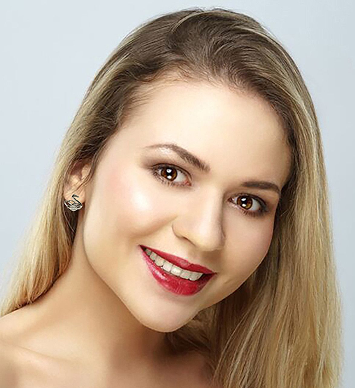 60 Wholesale Silver Tone Cubic Zirconia Stud Earrings