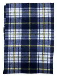 Yacht & Smith Assorted Plaid Fleece Scarfs - 60"x12" Inches