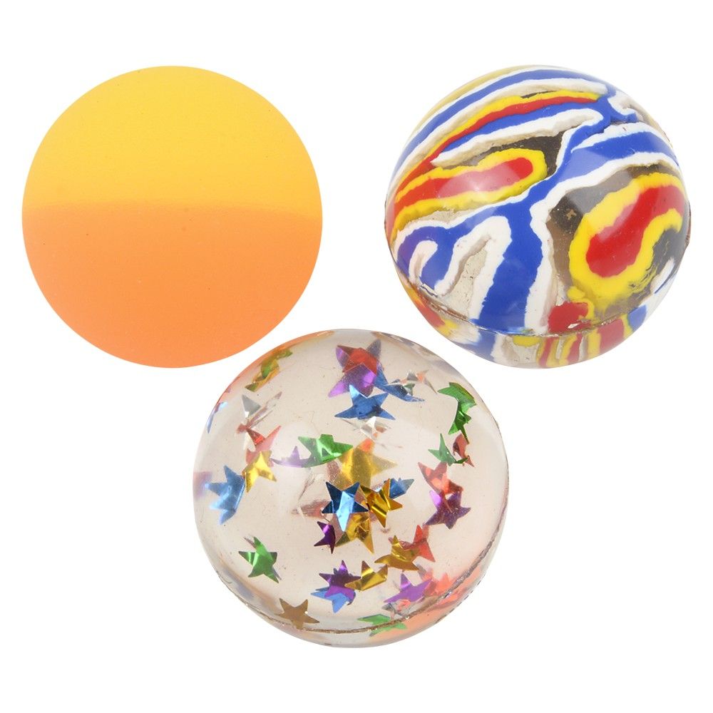 360 pieces Hi Bounce Ball Assortment 1.5" 60 Pieces/canister - Balls