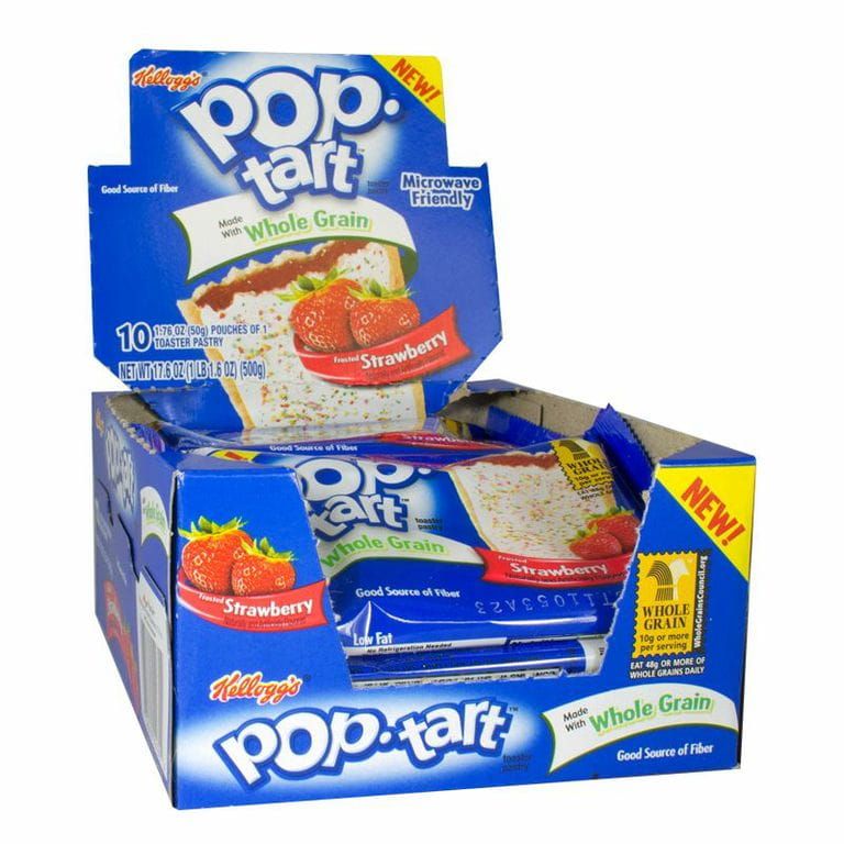 10 Wholesale Pop Tarts Frosted Strawberry - 1.76 Oz.