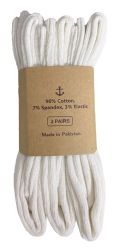 6 Pairs Yacht & Smith Womens Knee High Socks, Solid White 90% Cotton Size 9-11 - Womens Knee Highs