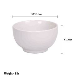 12 Wholesale Home Basics Ceramic Cereal Bowl, White