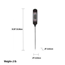 24 Wholesale Home Basics Digital Cooking Thermometer, Black