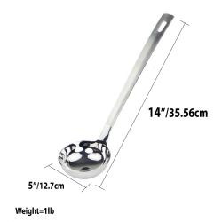 24 Wholesale Home Basics Stainless Steel Ladle, Silver
