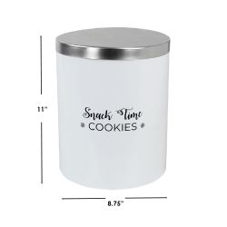 6 Wholesale Home Basics Cuisine Collection Large Canister with Brushed Stainless Steel Top