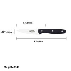 24 Wholesale Home Basics 3.5" Paring Knife