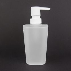 12 Pieces Home Basics Frosted Rubberized Plastic  10 Oz. Hand Soap Dispenser With Plastic Pump - Soap Dishes & Soap Dispensers