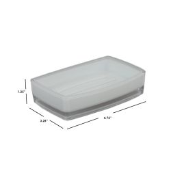 24 Pieces Home Basics Plastic Soap Dish - Soap Dishes & Soap Dispensers