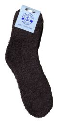 Wholesale Footwear Men's Soft & Cozy Fuzzy Socks [solid Colors]