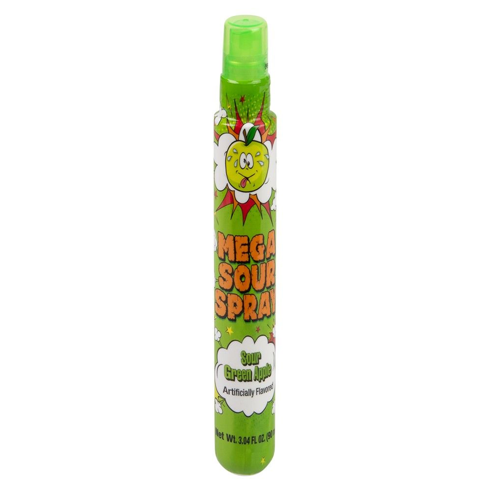 96 pieces Mega Sour Spray 3oz 16ct - Food & Beverage