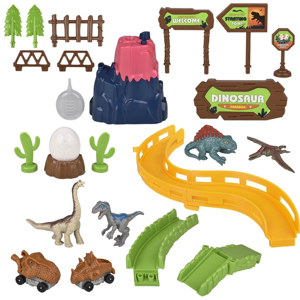 12 pieces Dinosaur Egg Expedition Track Set - Animal & Reptiles