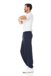 24 Wholesale Men's Fruit Of The Loom Sweatpants Joggers With Draw String And Pockets Size 2xl