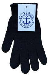24 Wholesale Yacht & Smith Men's Winter Gloves, Magic Stretch Gloves In Assorted Solid Colors