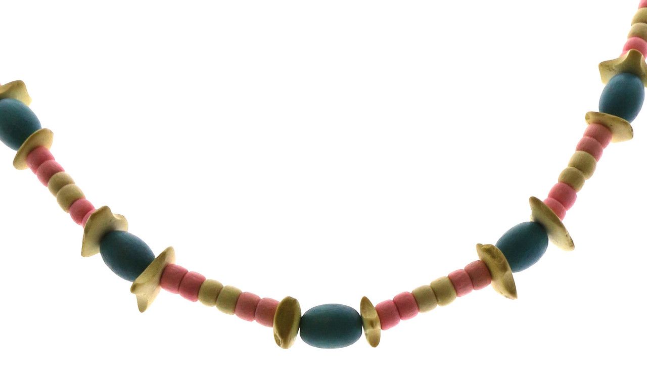 60 Wholesale Colorful Wooden Bead Necklace