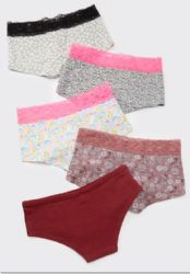 100 Wholesale Undies'nbulk Assorted Cuts And Prints 95% Cotton Women's Panties Size Xlarge Bulk Buy
