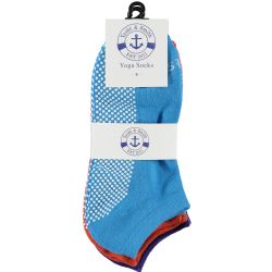 36 Wholesale Yacht & Smith Assorted Colors Rubber Grip Bottom Cotton Socks With Terry Cushion Sole Size 9-11 Bulk Buy