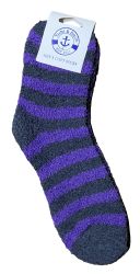 Wholesale Footwear Yacht & Smith Men's Assorted Colored Warm & Cozy Fuzzy Socks