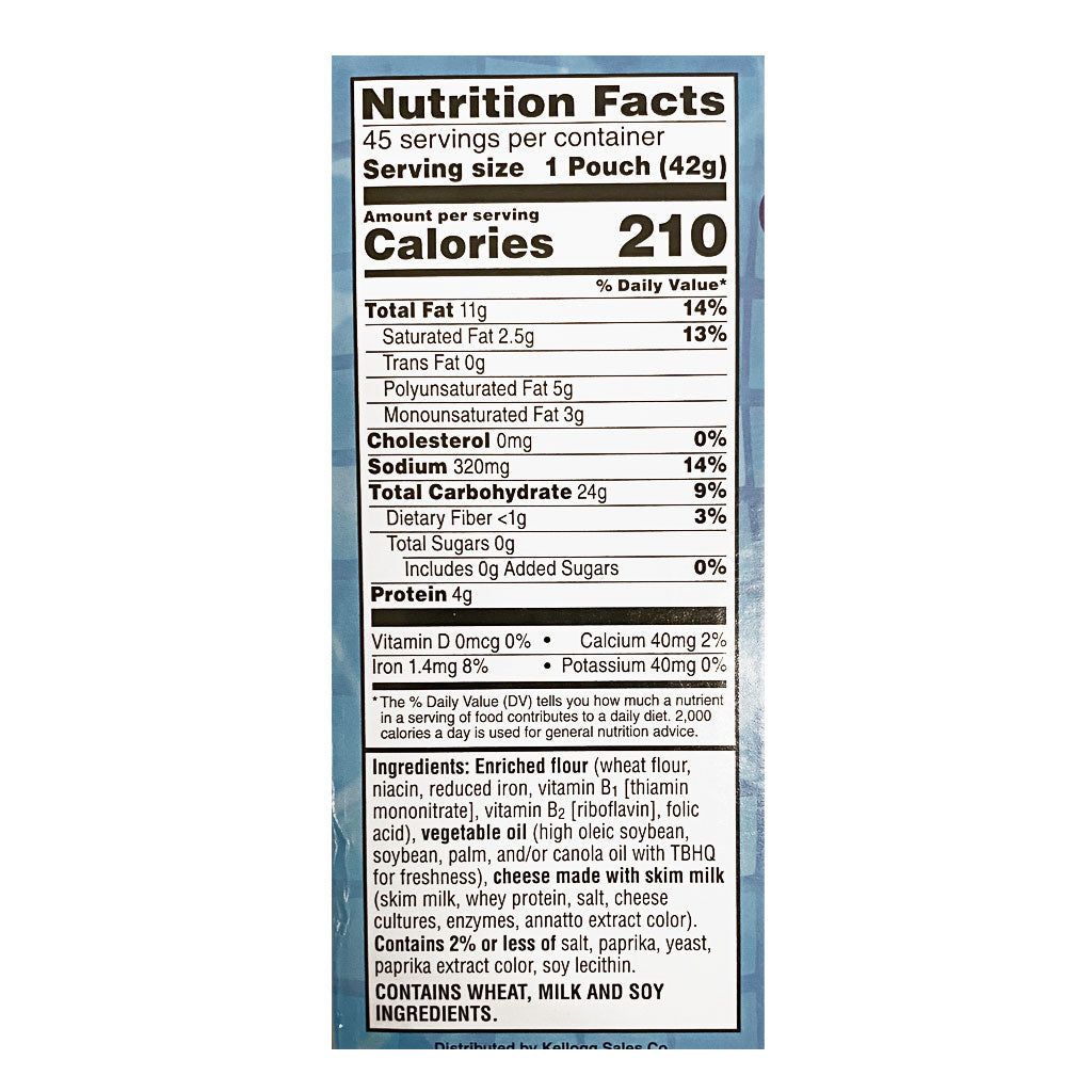 180 Wholesale Travel Size Cheez-It Cheddar Crackers - 1.5 oz.