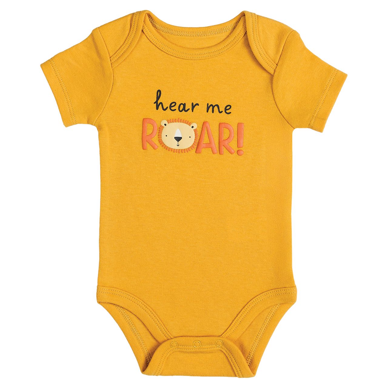 48 pieces 3-Piece Baby Bodysuit - Yellow Lion - Baby Apparel