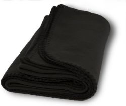 12 Wholesale Yacht & Smith 50x60 Warm Heavy Duty Fleece Blanket, Soft Warm Compact Travel Blanket Solid Black