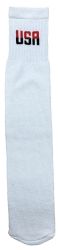 60 Wholesale Yacht & Smith Men's Cotton 28 Inch Terry Cushioned Usa Logo White Tube Socks Size 10-13