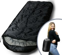20 Pieces Deluxe Sleeping Bags Black - Sleep Gear