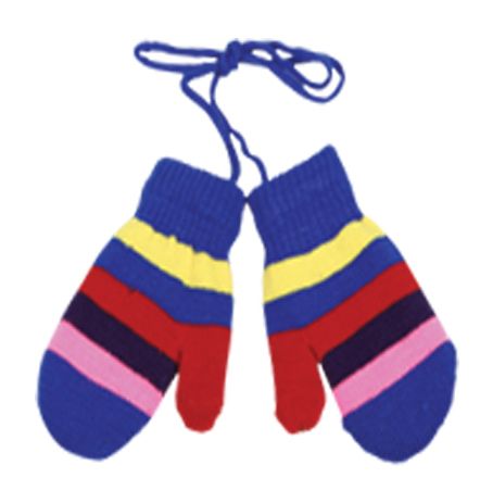 12 Wholesale Kids Knit Mittens Assorted