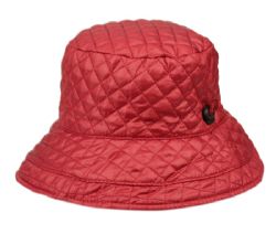 12 Pieces Quilted Stitch Rain Bucket Hat - Bucket Hats