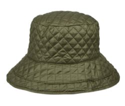 12 Pieces Quilted Stitch Rain Bucket Hat - Bucket Hats