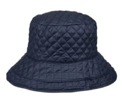 12 Pieces Quilted Stitch Rain Bucket Hat - Bucket Hats