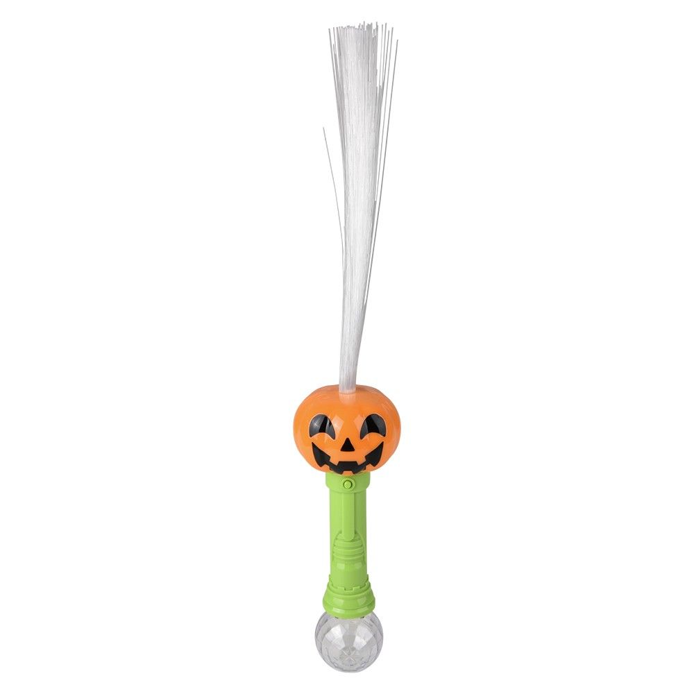 36 of 21 inch LighT-Up Jack O Lantern Fiber Optic Wand