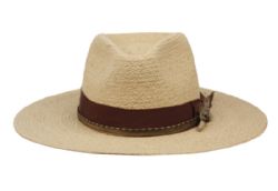 2 Wholesale Morreton Vintage Raffia Straw Fedora Hat