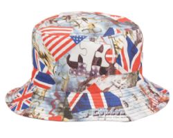 12 Pieces Multi Flag Reversible Bucket Hats - Bucket Hats