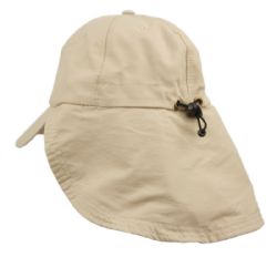 12 Bulk Outdoor Fishing Camping Cap W/neck Flap Cover
