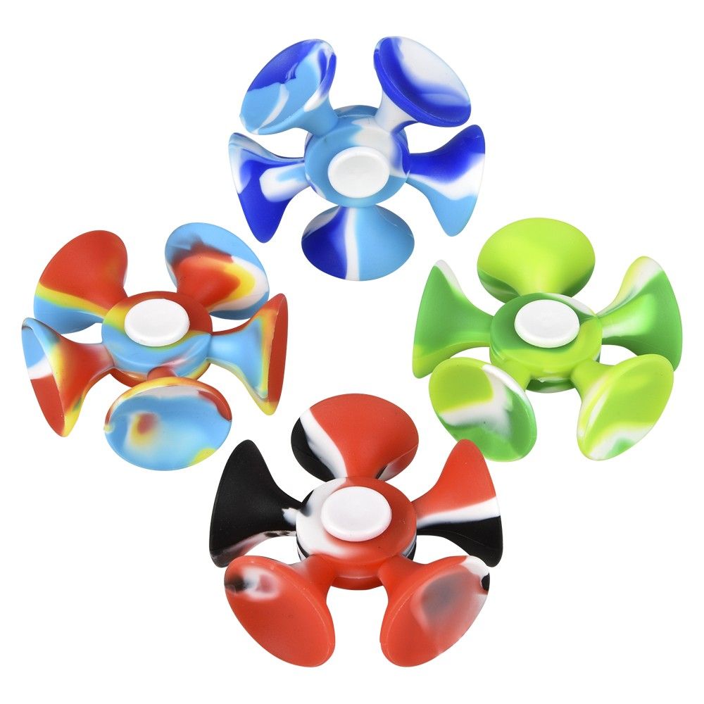 144 pieces 3 Inch Suction Cup Fidget Spinner - Fidget Spinners