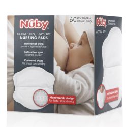 18 Wholesale Nuby 60pk Disposable Breast Pads