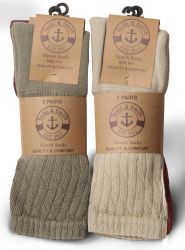 24 Wholesale Yacht & Smith Slouch Socks For Women, Assorted Colors Size 9-11 - Womens Scrunchie Sock