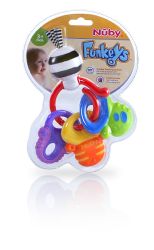 36 Wholesale Nuby FunKeys Teething Ring, 3+ Months