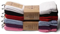 24 Wholesale Yacht & Smith Slouch Socks For Women, Assorted Colors Size 9-11 - Womens Scrunchie Sock