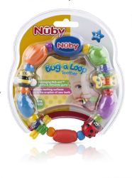 72 Wholesale Nuby Bug-A-Loop Teether, 3+ Months