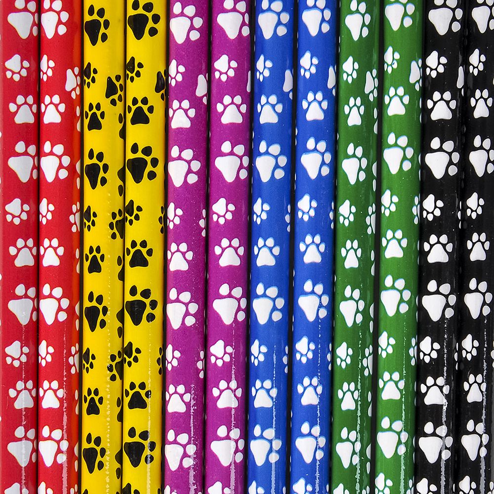 1440 pieces 7.5" Paw Print Pencils - Pens & Pencils