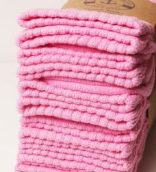 24 Wholesale Yacht & Smith Slouch Socks For Women, Solid Pink Size 9-11 - Womens Scrunchie Sock