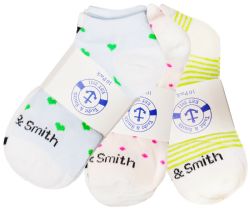 Yacht & Smith Girls Colorful Fun Printed Thin Lightweight Low Cut Ankle Socks