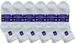 48 Pairs Yacht & Smith Women's Diabetic Cotton Ankle Socks Soft NoN-Binding Comfort Socks Size 9-11 White Bulk Pack - Women's Diabetic Socks