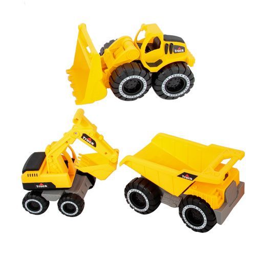 18 pieces of Construction Fleet Vehicles - 3 Piece Set