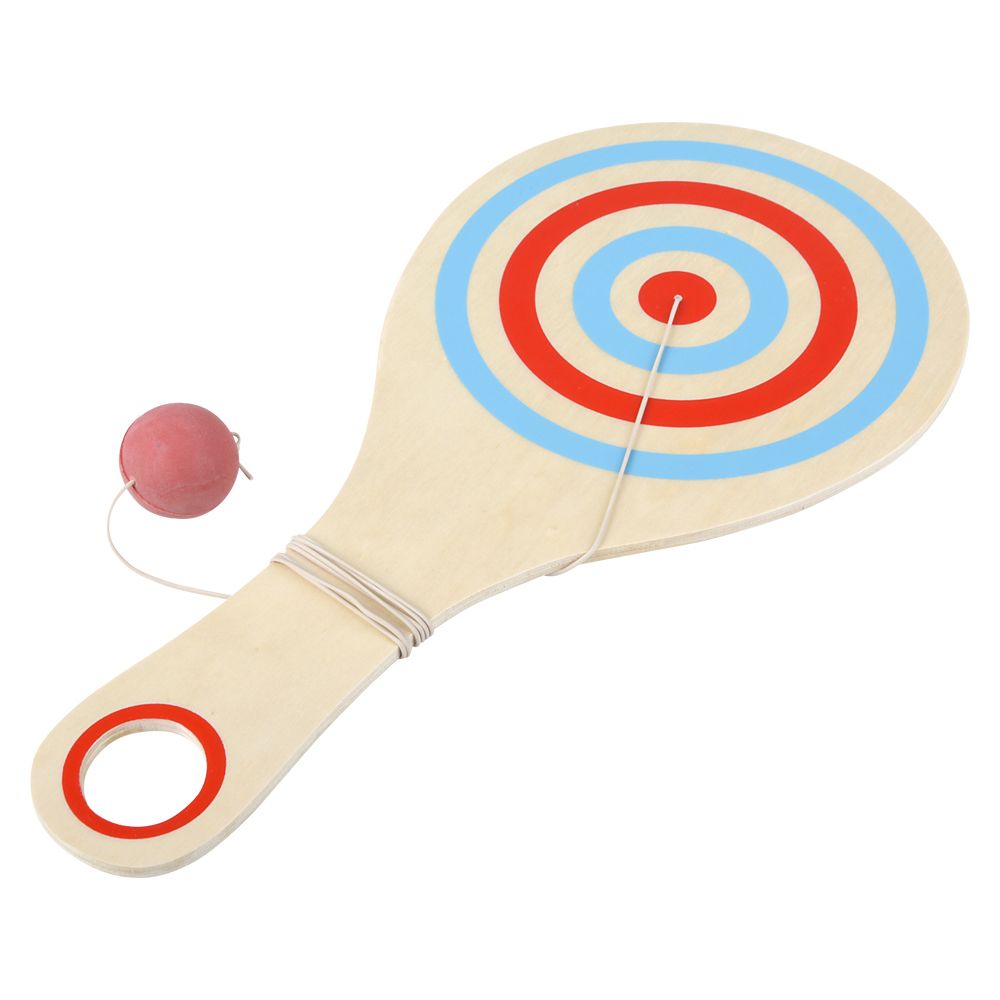 144 pieces 11.33" Wooden Paddle Ball - Balls