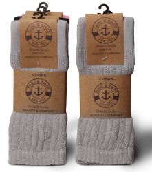 24 Wholesale Yacht & Smith Women's Assorted Colored Slouch Socks
