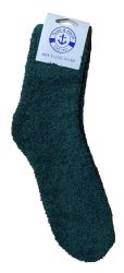 36 Wholesale Yacht & Smith Men's Warm Cozy Fuzzy Socks, Solid Colors Size 10-13